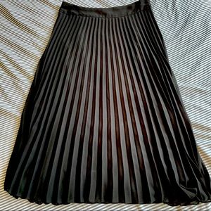 SIMONS ICÔNE POLYESTER MIDI SKIRT